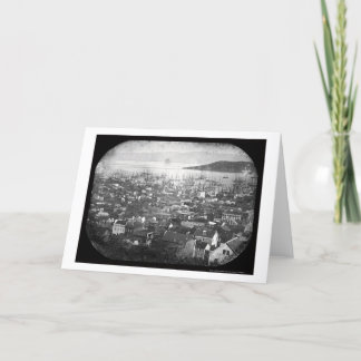 View of San Francisco Harbor Daguerreotype 1855 Card
