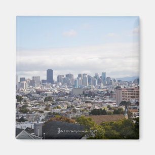 View of San Francisco skyline Magnet