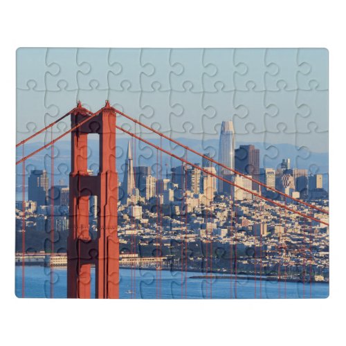 View of San Francisco Through Golden Gate Bridge Jigsaw Puzzle