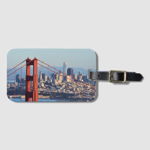 View of San Francisco Through Golden Gate Bridge Luggage Tag