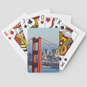 View of San Francisco Through Golden Gate Bridge Poker Cards