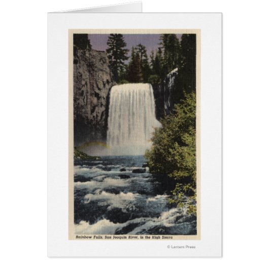 View of San Joaquin River & Rainbow Falls Cards (Front)