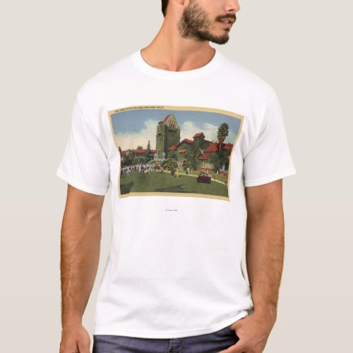 View of San Jose State College Campus T_Shirt