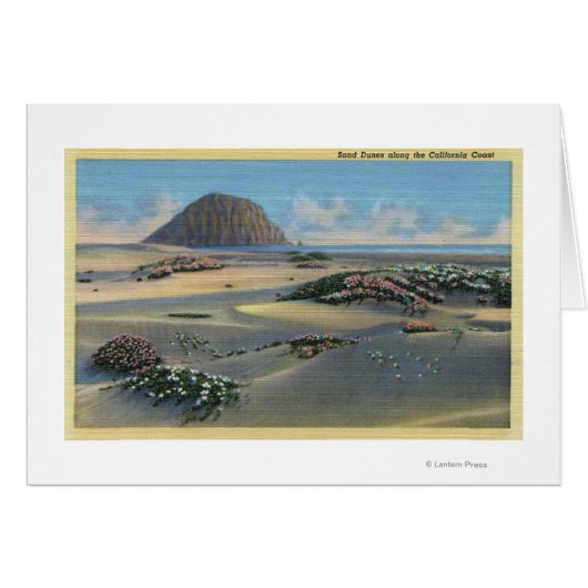 View of Sand Dunes Alongside the Coast Cards (Front Horizontal)