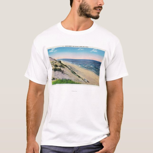 View of Sand Dunes and the Beach T-Shirt (Front)