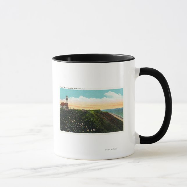 View of Sankaty Head Lighthouse Mug (Right)