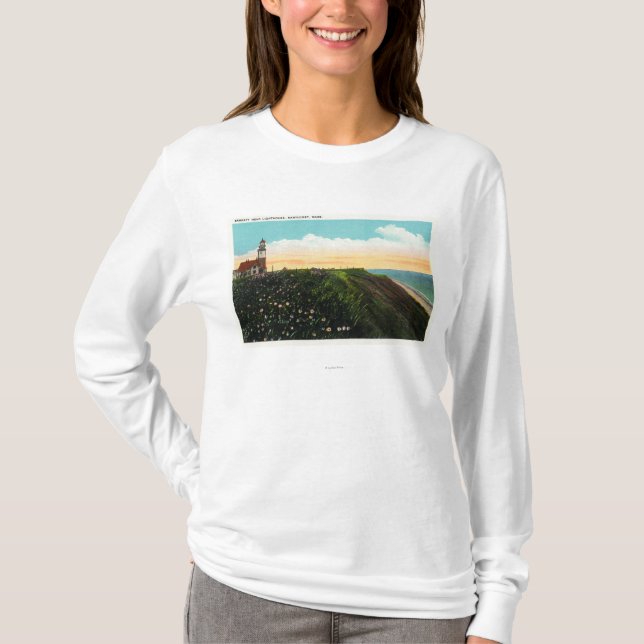 View of Sankaty Head Lighthouse T-Shirt (Front)