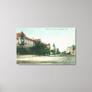 View of Santa Cruz AvenueLos Gatos, CA Canvas Print