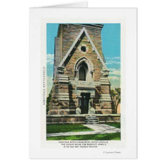 View of Saratoga Battle Monument Cards (Front)