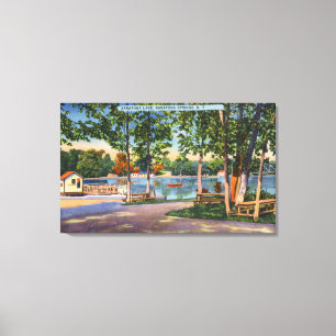 View of Saratoga Lake Canvas Print