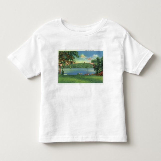 View of Scargo Hill and Tower Toddler T-shirt (Front)