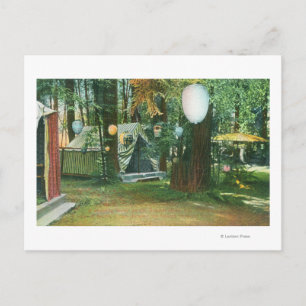 View of Scotts Camp, RedwoodsRussian River, CA Postcard