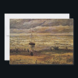 View of Sea at Scheveningen by Vincent van Gogh<br><div class="desc">View of the Sea at Scheveningen by Vincent van Gogh is a vintage fine art post impressionism maritime painting. A nautical seascape scene with a beach, people and sailboats in the ocean at Scheveningen, Holland. About the artist: Vincent Willem van Gogh (1853 -1890) was one of the most famous Post...</div>