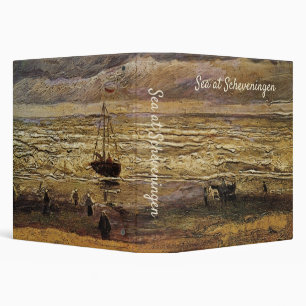 View of Sea at Scheveningen by Vincent van Gogh 3 Ring Binder