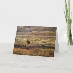 View of Sea at Scheveningen by Vincent van Gogh Card