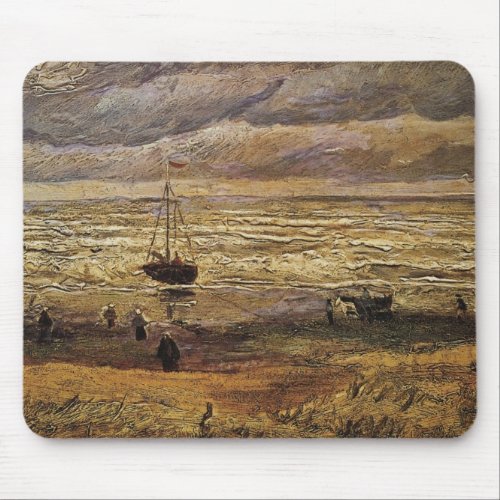 View of Sea at Scheveningen by Vincent van Gogh Mouse Pad