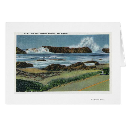 View of Seal Rock in between Waldport and Cards (Front Horizontal)