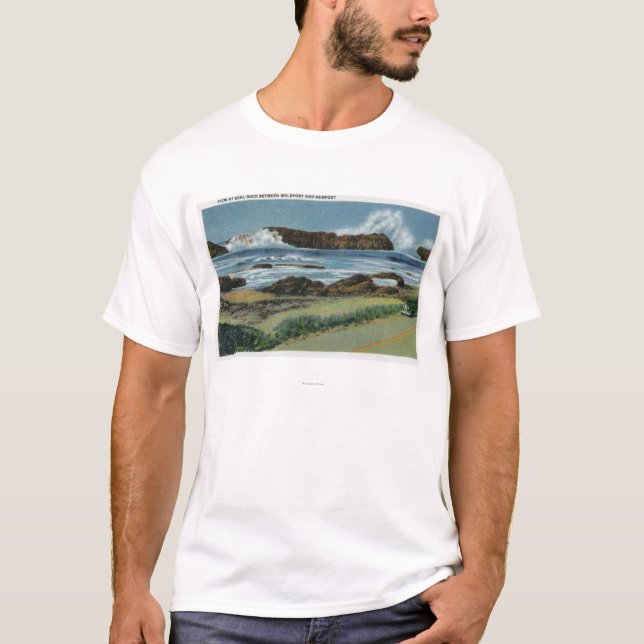 View of Seal Rock in between Waldport and T-Shirt (Front)