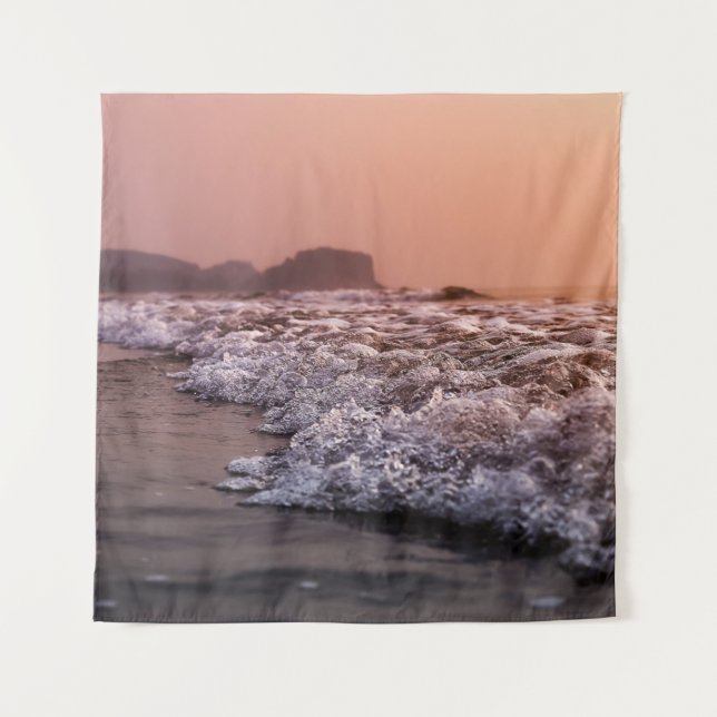 VIEW OF SEASHORE DURING SUNSET TAPESTRY (Front)