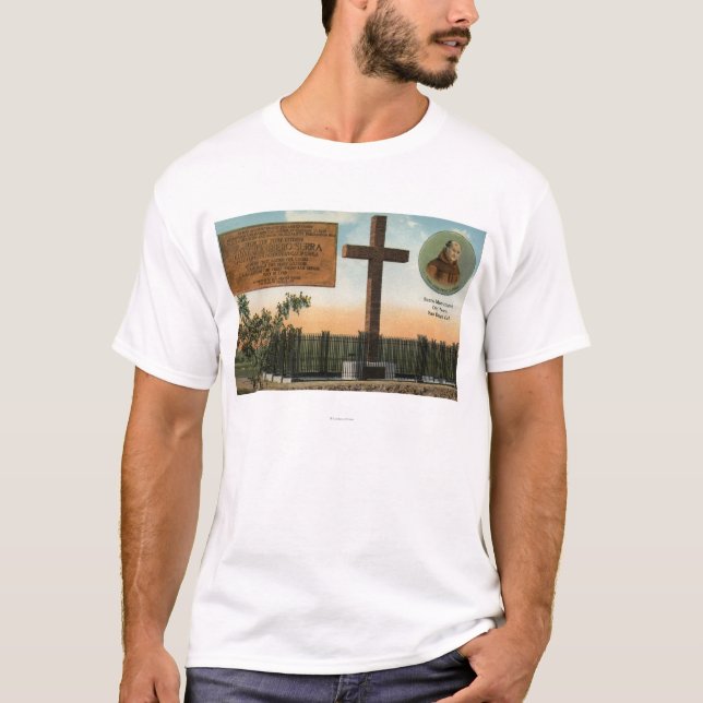 View of Serra Monument, Old Town San Diego T-Shirt (Front)