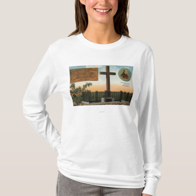 View of Serra Monument, Old Town San Diego T-Shirt (Front)