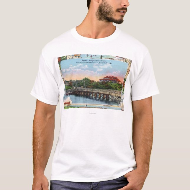 View of Sewall's Bridge and Clubhouse T-Shirt (Front)