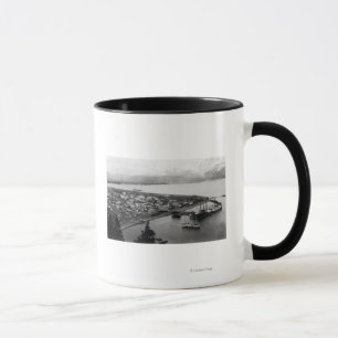 View of Seward, Alaska From Air Photograph Mug