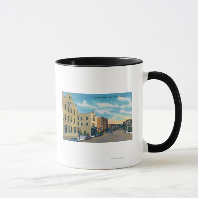 View of Sherman AvenueCoeur d'Alene, ID Mug (Right)