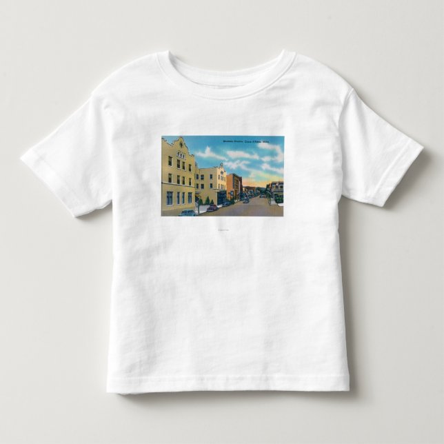 View of Sherman AvenueCoeur d'Alene, ID Toddler T-shirt (Front)