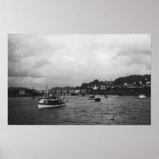 View of Ships at the 15th Annual Regatta Poster