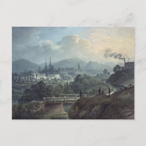 View of Shrewsbury across the Severn Postcard