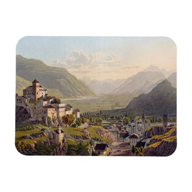 View of Sion, illustration from 'Voyage Pittoresqu Magnet (Horizontal)