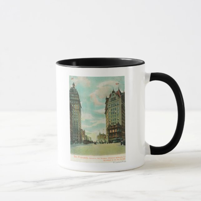 View of Skyscrapers that Survived 1906 Mug (Right)