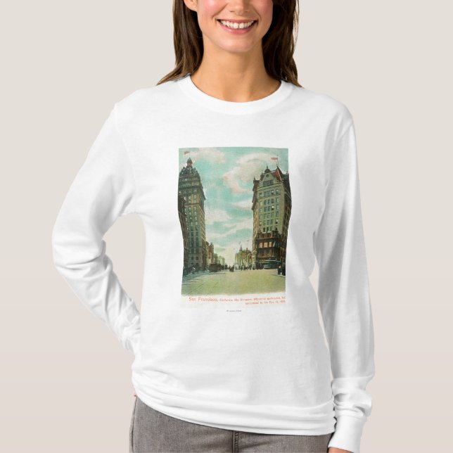 View of Skyscrapers that Survived 1906 T-Shirt (Front)