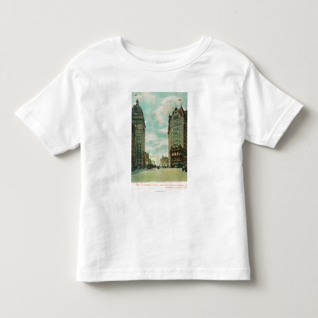 View of Skyscrapers that Survived 1906 Toddler T-shirt (Front)
