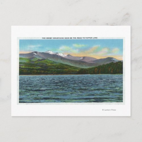 View of Snowy Mts from the Tupper Lake Road Postcard