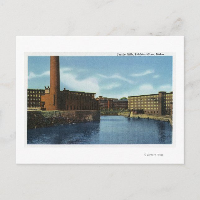View of Some Textile Mills Postcard (Front)