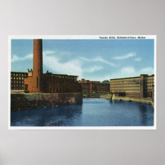 View of Some Textile Mills Poster