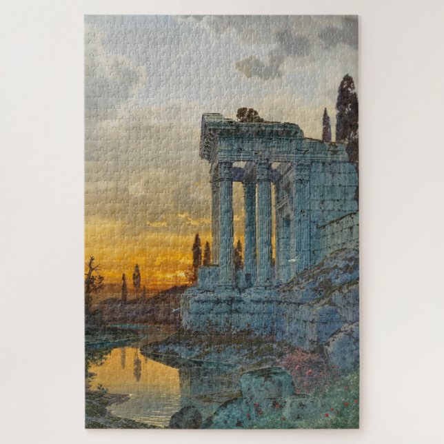 View of Southern Italy with Ancient Roman Ruins Jigsaw Puzzle (Vertical)