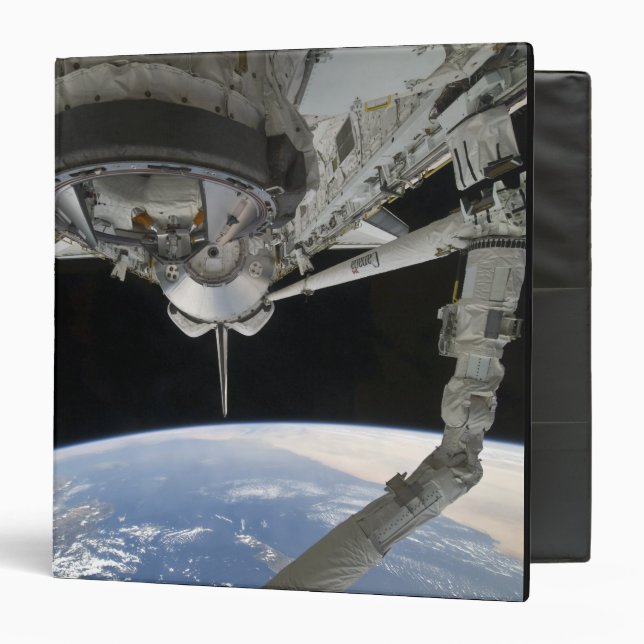 View of Space Shuttle Discovery 3 Ring Binder (Front/Inside)