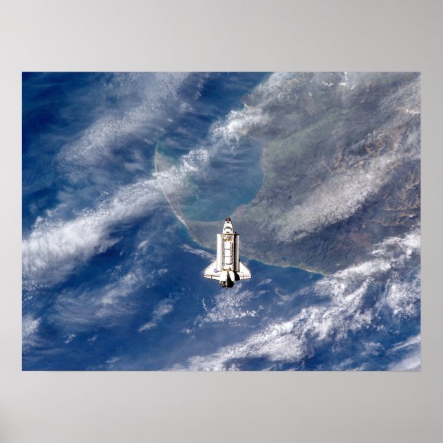 View of Space Shuttle Endeavor from ISS Poster (Front)