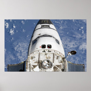 View of space shuttle Endeavor's crew cabin Poster