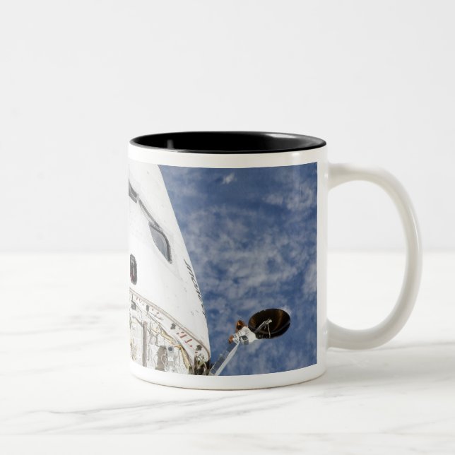 View of space shuttle Endeavour's crew cabin Two-Tone Coffee Mug (Right)