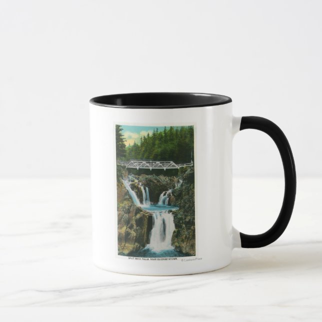 View of Split Rock Falls and Bridge Mug (Right)
