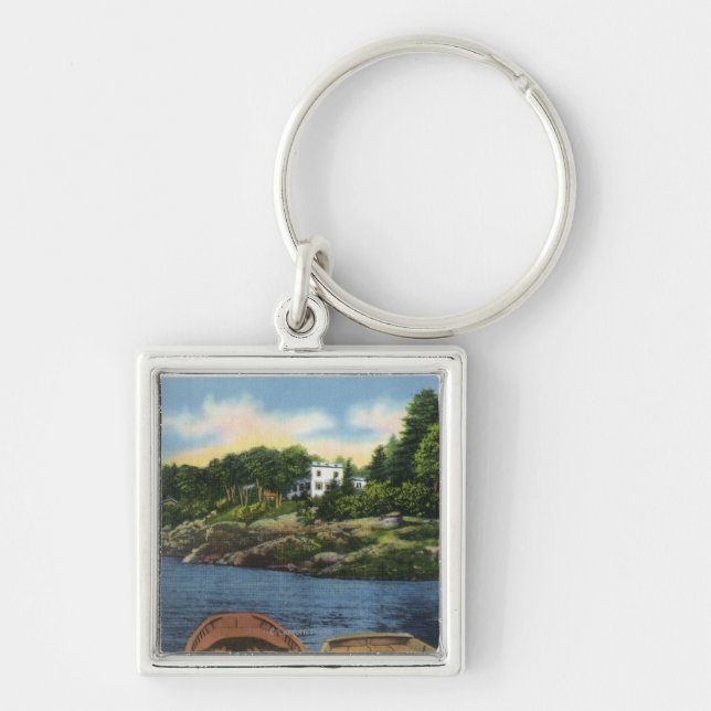 View of Spruce Point Keychain (Front)