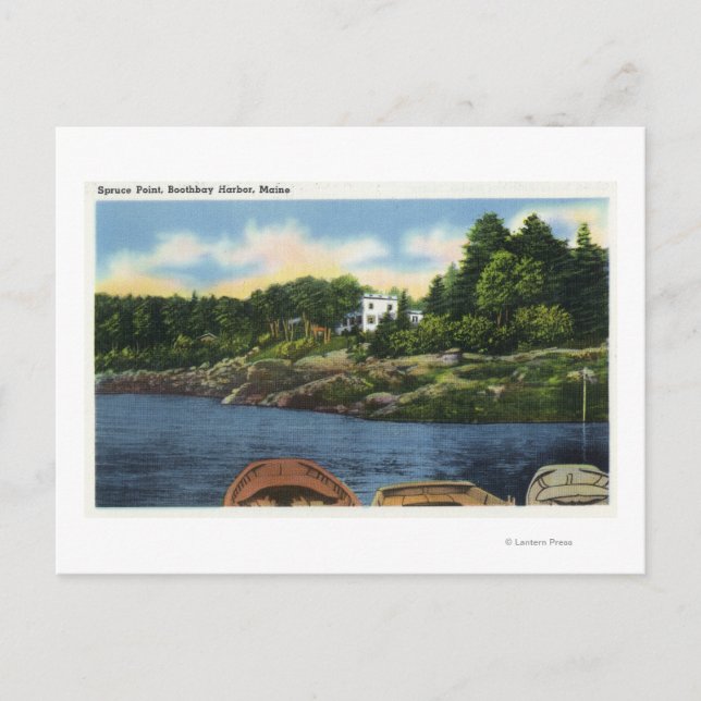 View of Spruce Point Postcard (Front)