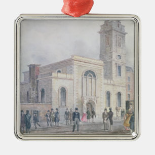 View of St. Bartholomew's Church Metal Ornament