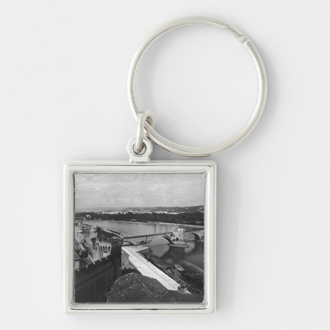 View of St. Benezet Bridge Keychain (Front)