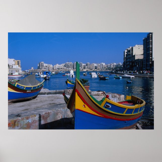 View of St. Julian, Malta Poster (Front)