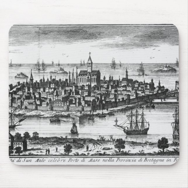 View of St. Malo Mouse Pad (Front)